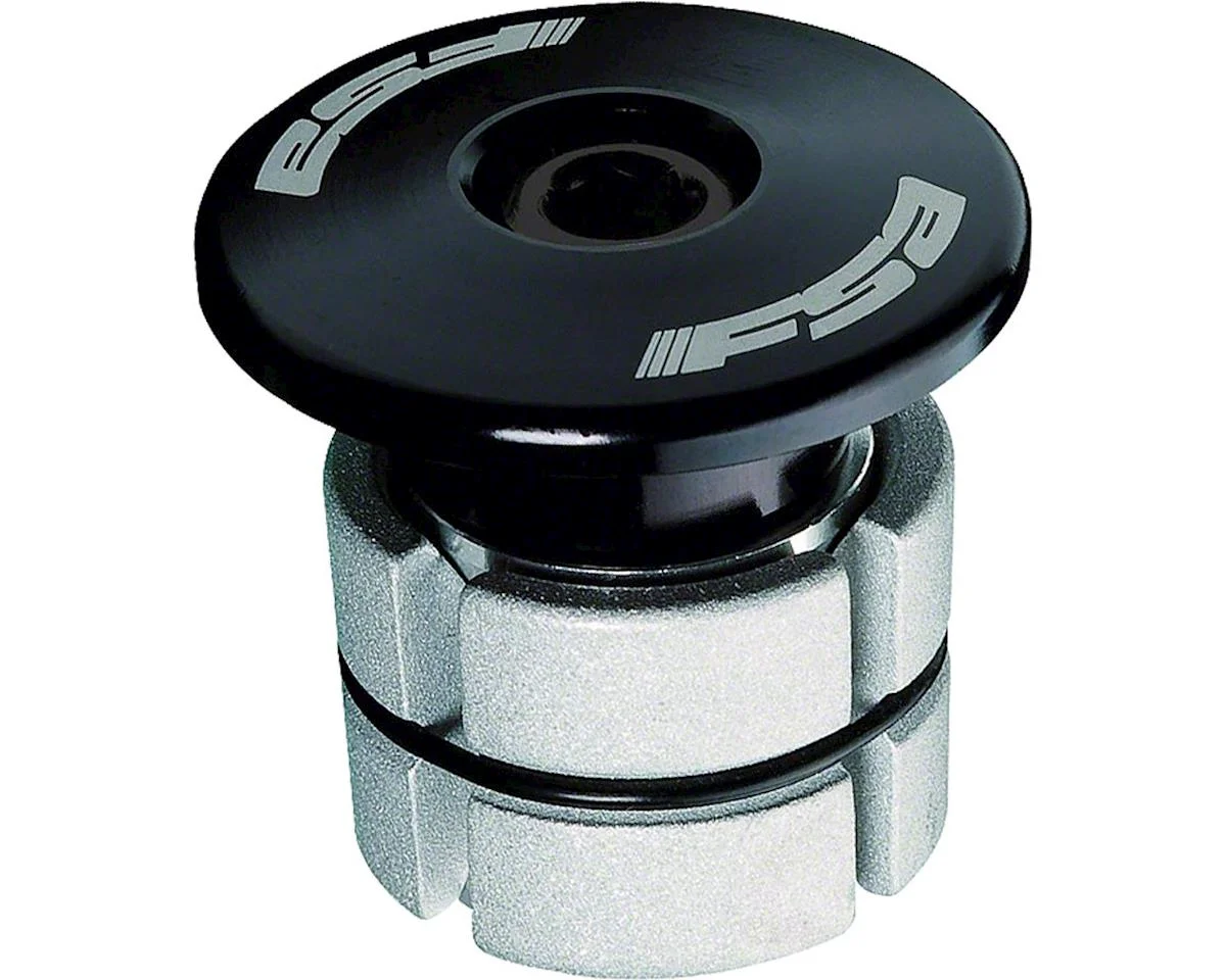Full Speed Ahead Compressor Expander Plug & Top Cap (Black) (1-1/8")
